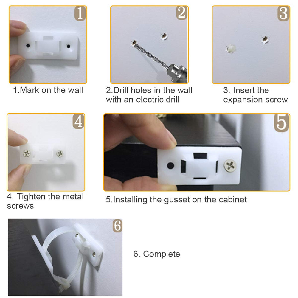 LOMILY bracket and strap assembly setup for sturdy furniture anchoring