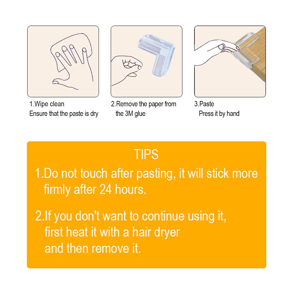 LOMILY durable adhesive corner protector pack ready to install.