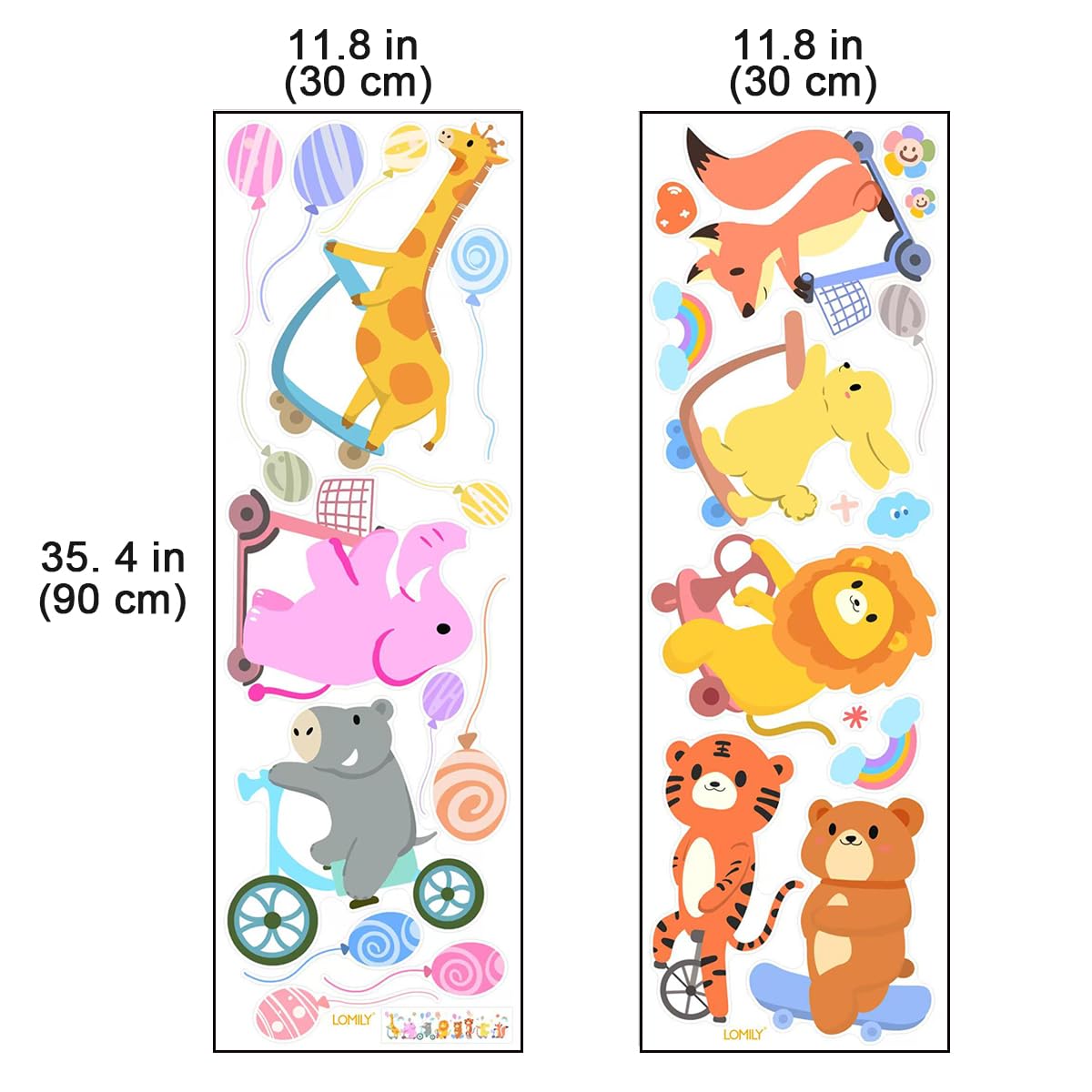 LOMILY durable pvc wall stickers resist daily kid wear.
