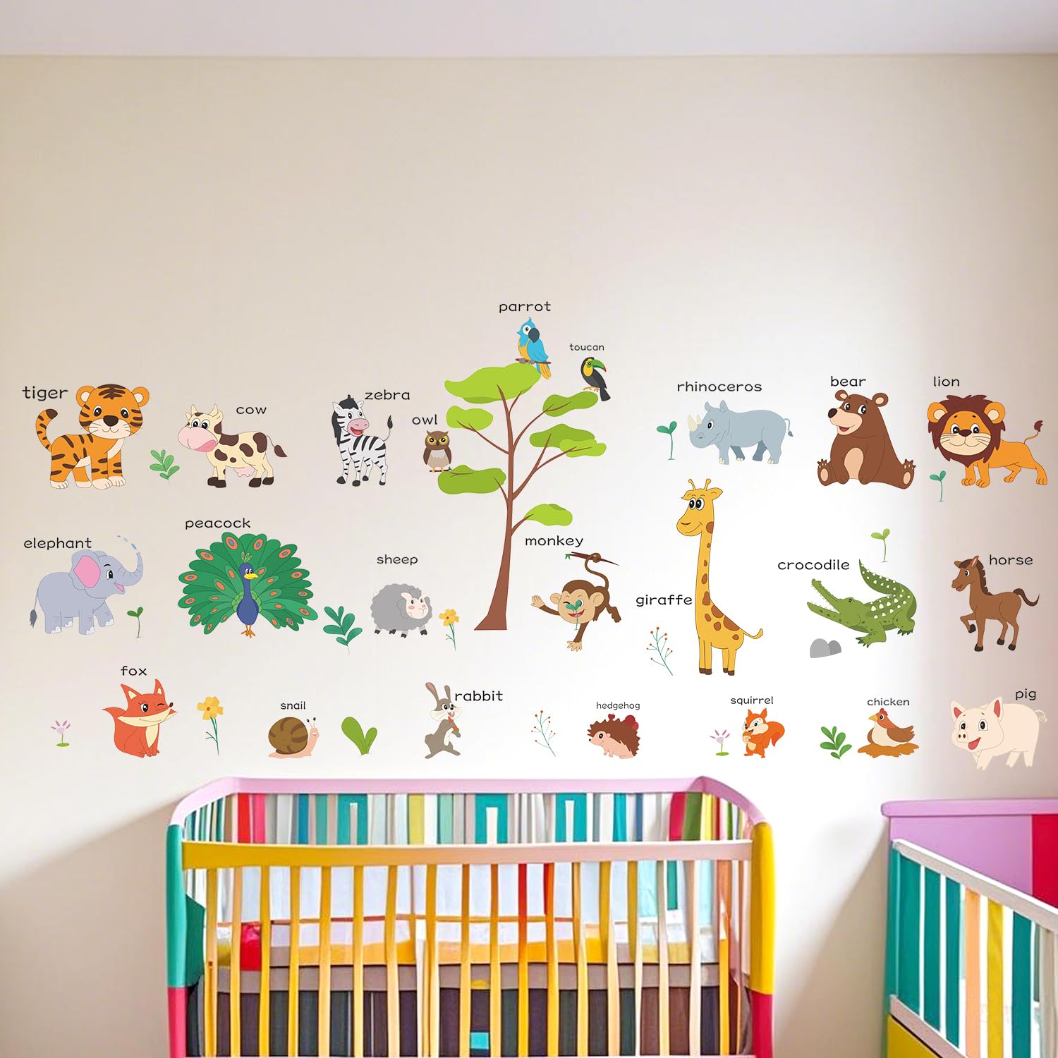 LOMILY Nursery Classroom Kids Wall Decor brightens learning corners and play areas