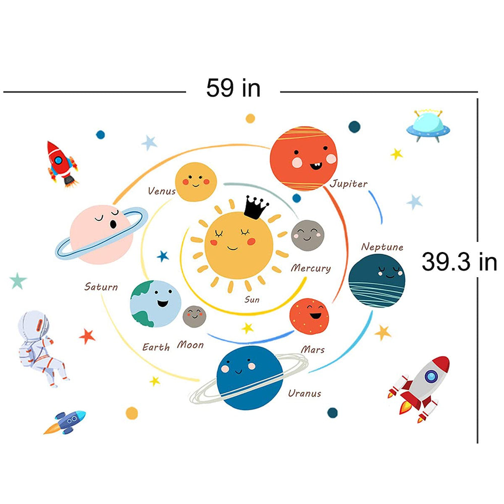 LOMILY rocket and stars wall sticker sparks imaginative space play.