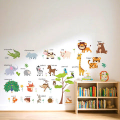 LOMILY Waterproof Thick Vinyl Animals provide durable, kid friendly decor for busy spaces