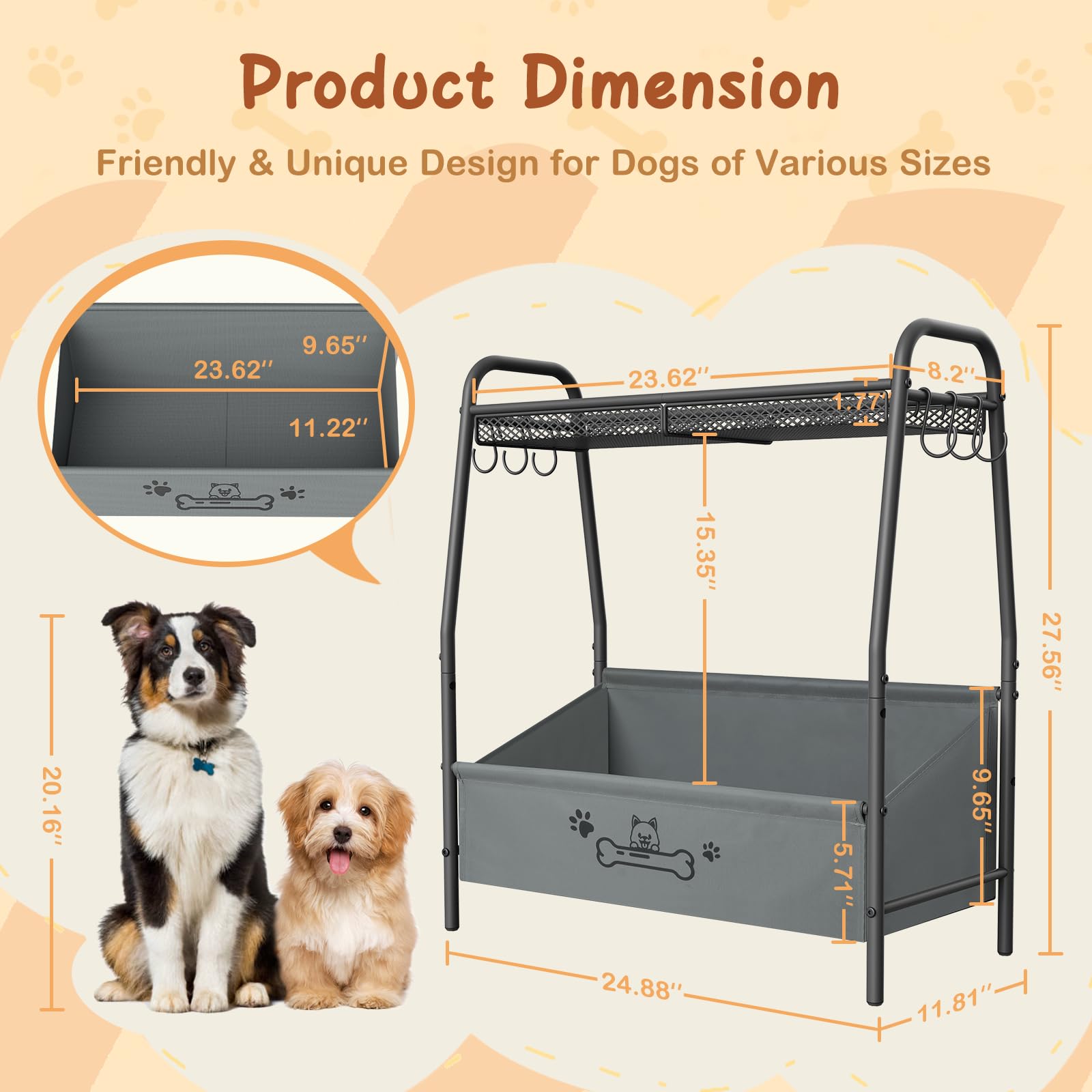 Lomivra adjustable feet ensure stability on uneven floors for safe storage.