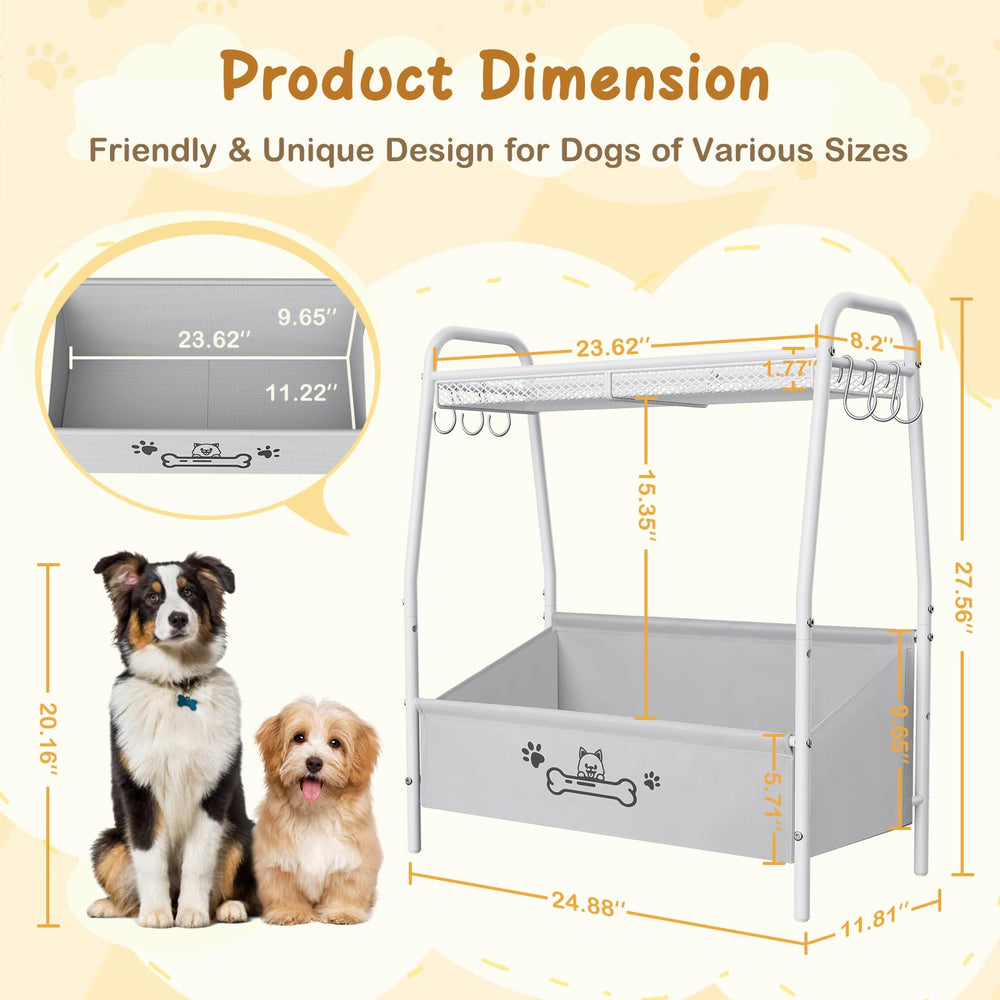 Lomivra basket with adjustable feet for stable placement