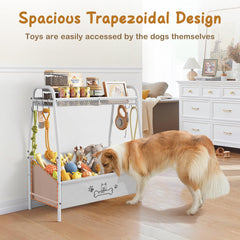 Lomivra large dog toy basket top shelf stores treats and tools