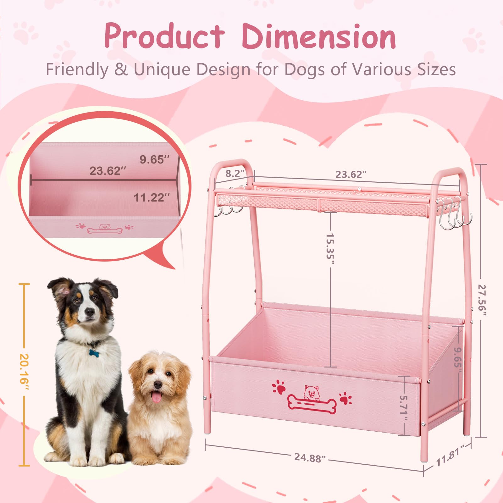 Lomivra pet storage organizer image suggests versatile use for rooms and play areas.