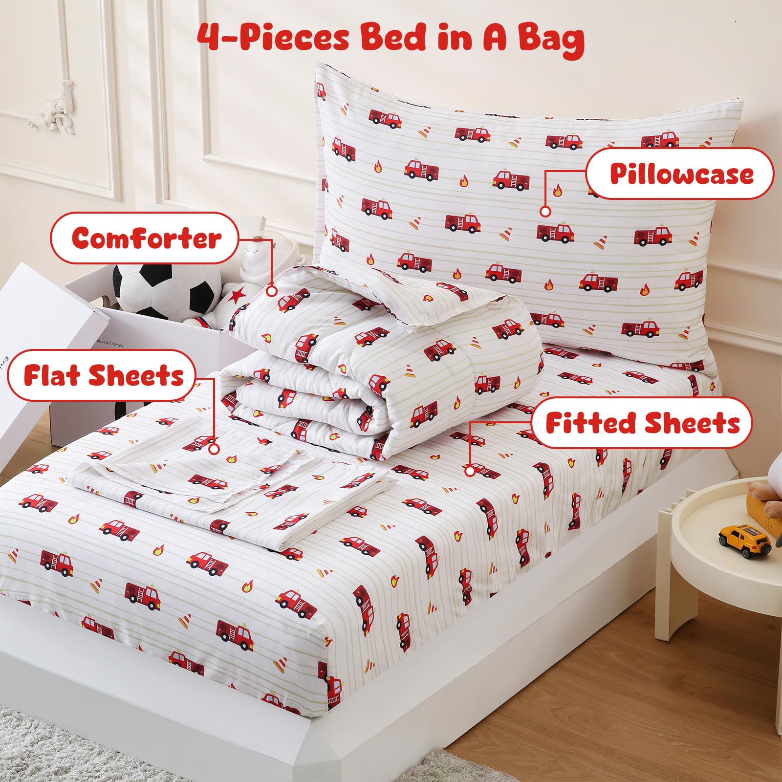 LONAVA fitted sheet elastic edge ensures secure fit.