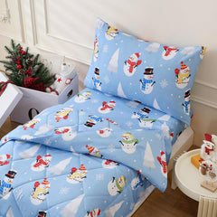 LONAVA Winter toddler comforter set packaging shows gift-ready presentation for birthdays or holidays.