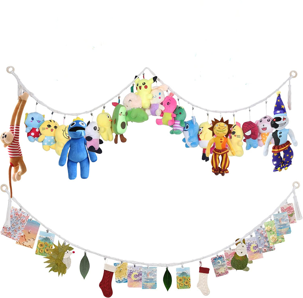 LONCHDAN versatile storage for plush toys, gloves, and decor.