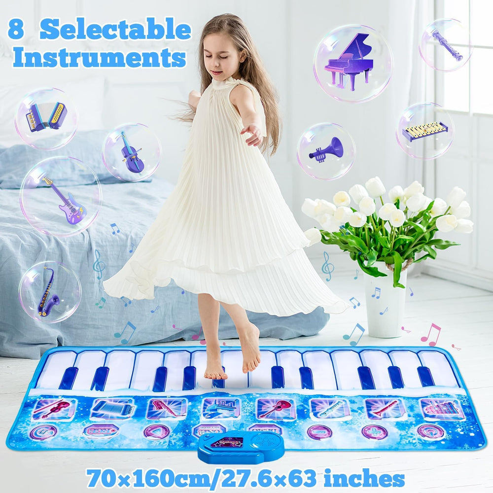Lonfliness piano play mat in four play modes for creative practice and demos
