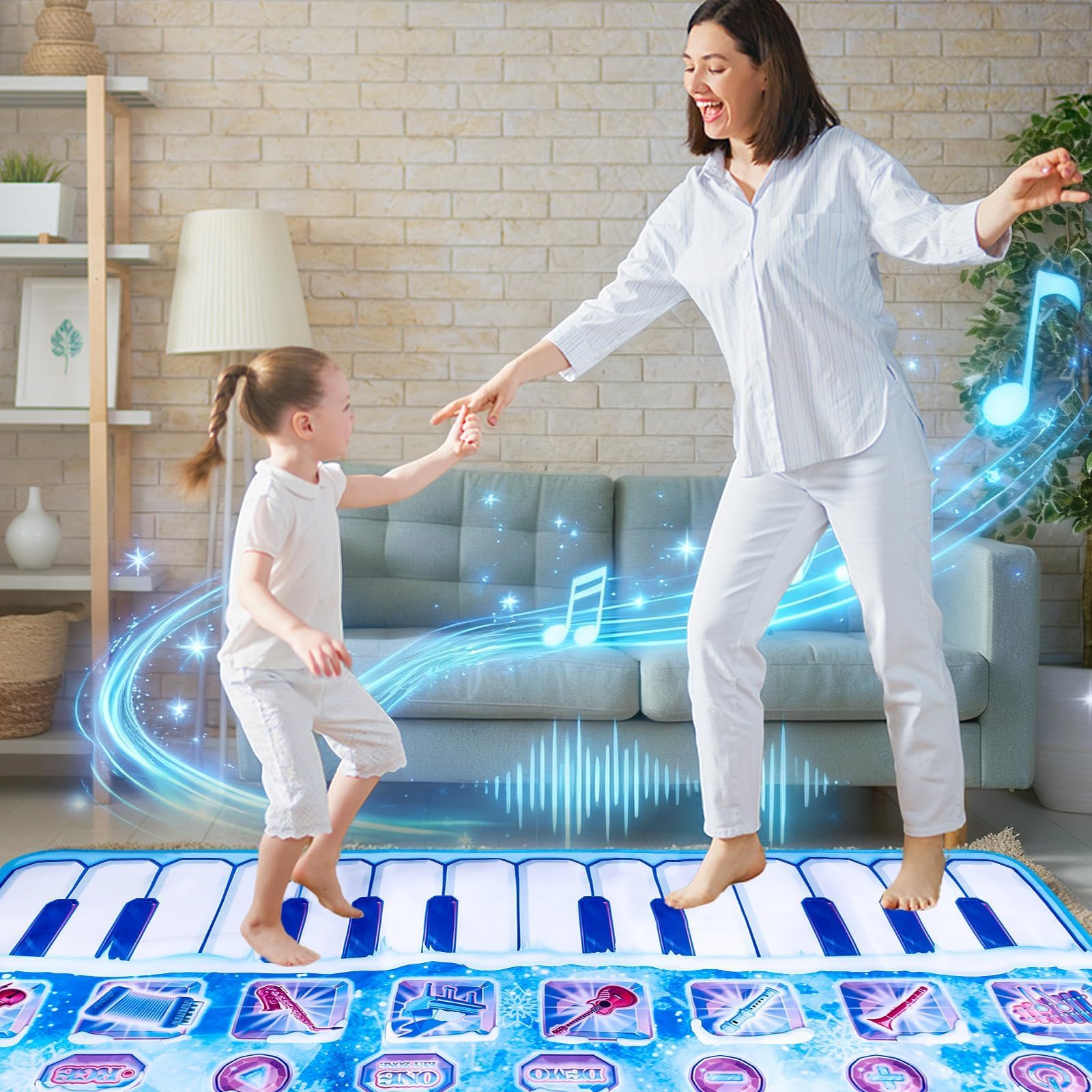 Lonfliness piano play mat gift-ready packaging ideal for holidays and birthdays