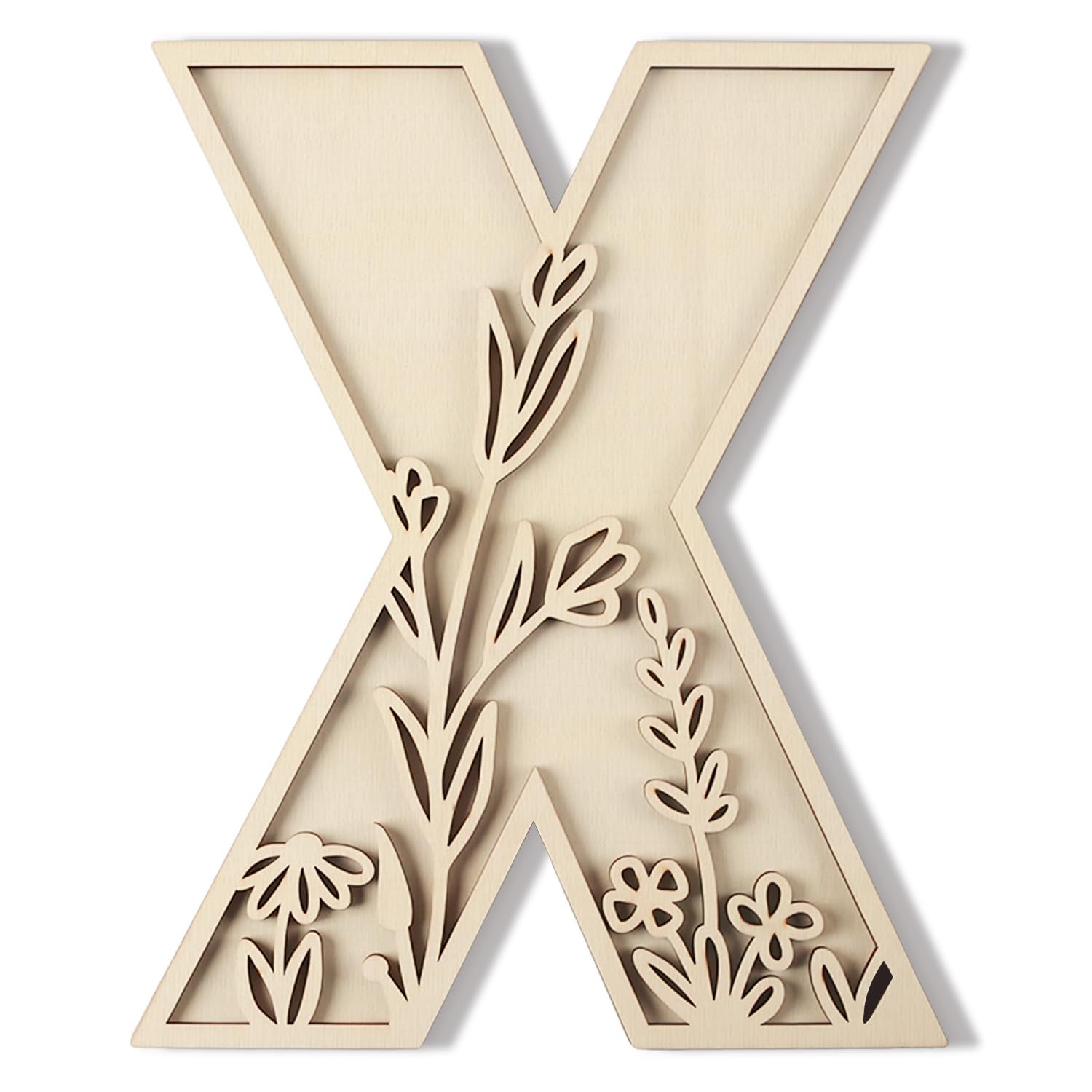 Longan Craft layered 12-inch X wall decor adds customizable charm to nurseries.