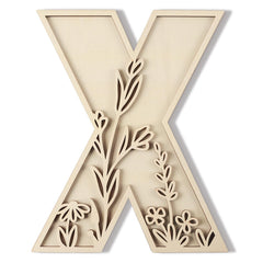 Longan Craft layered 12-inch X wall decor adds customizable charm to nurseries.