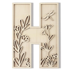 Longan Craft layered letters H 12 inch wall decor for personalized spaces.