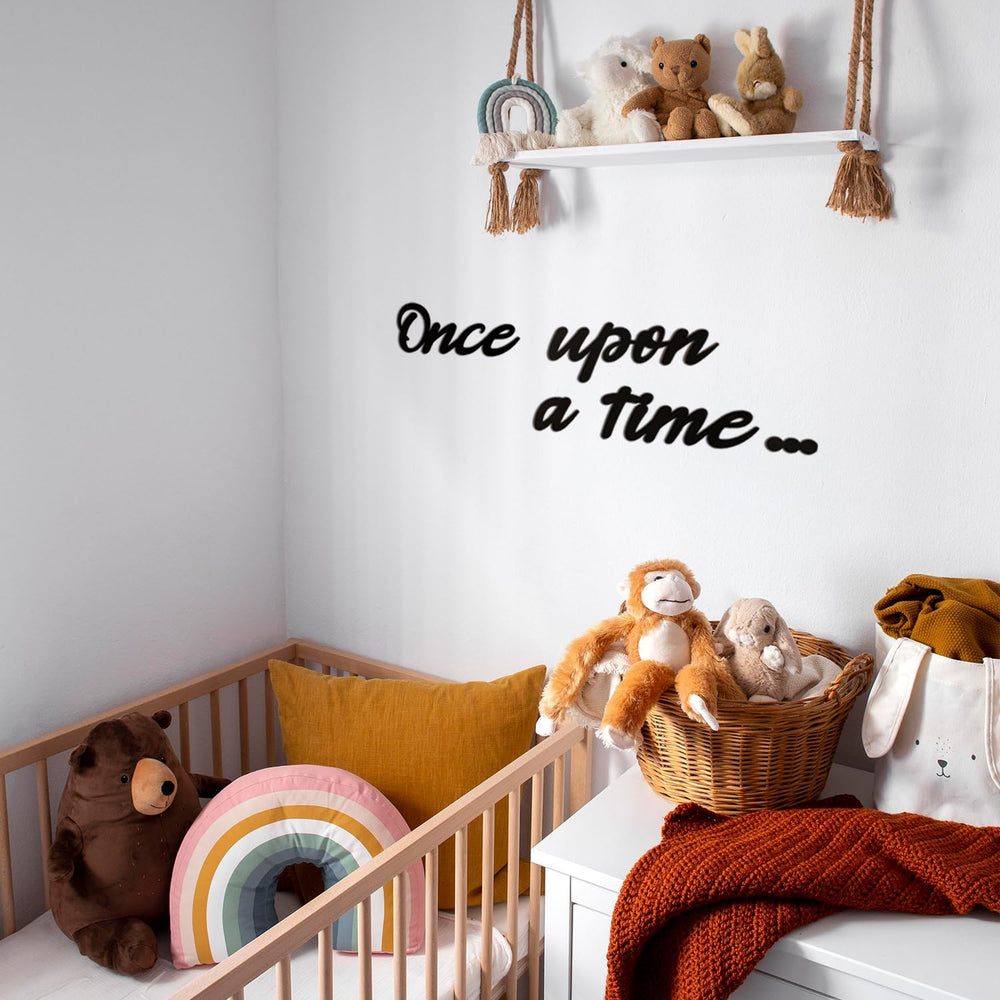 Longan Craft Once Upon a Time Sign classroom-wall art that inspires curiosity