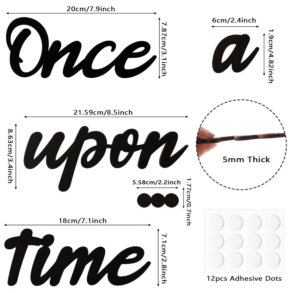 Longan Craft Once Upon a Time Sign DIY-paintable wood surface for personalized decor