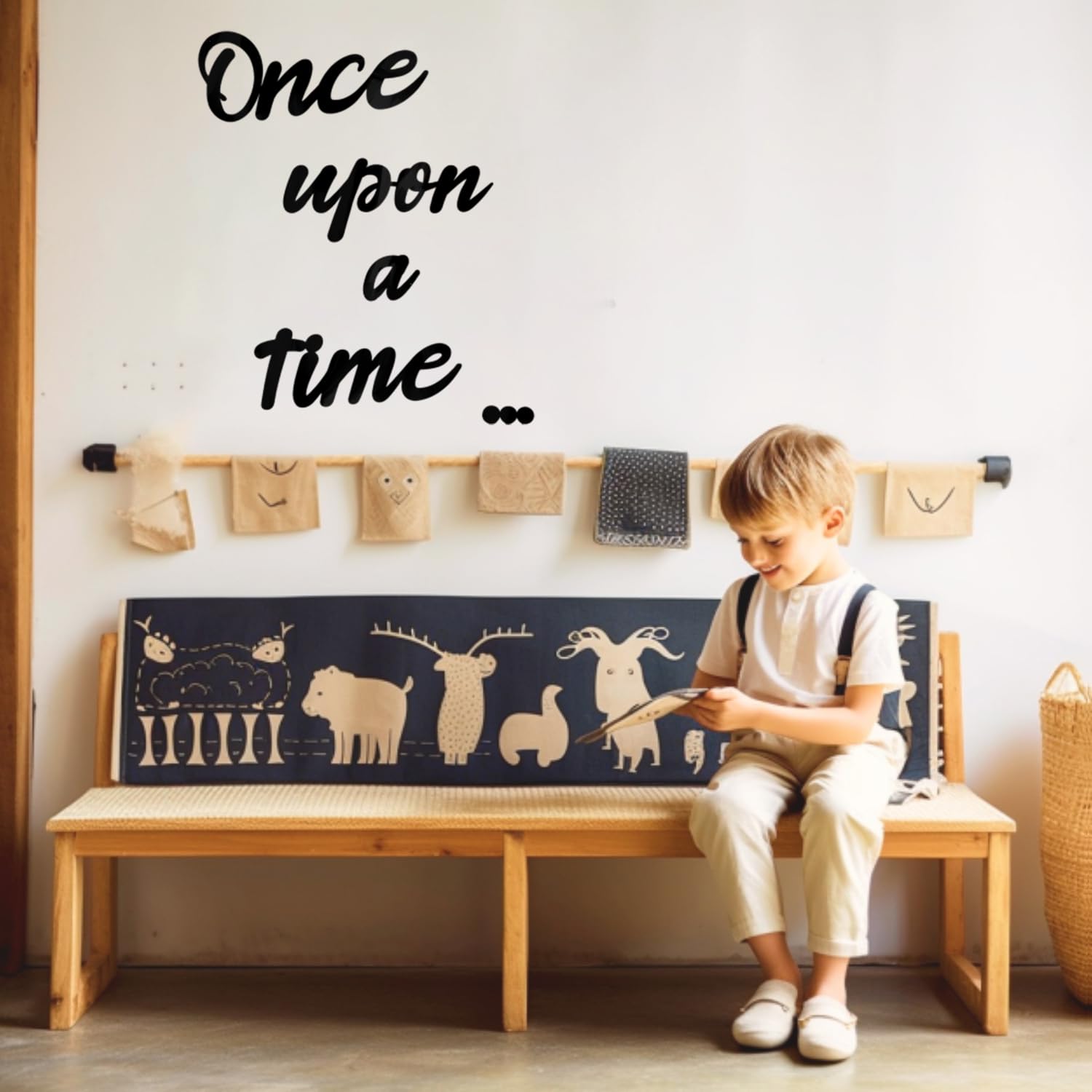 Longan Craft gift-ready Once Upon a Time Sign for nursery or classroom decor