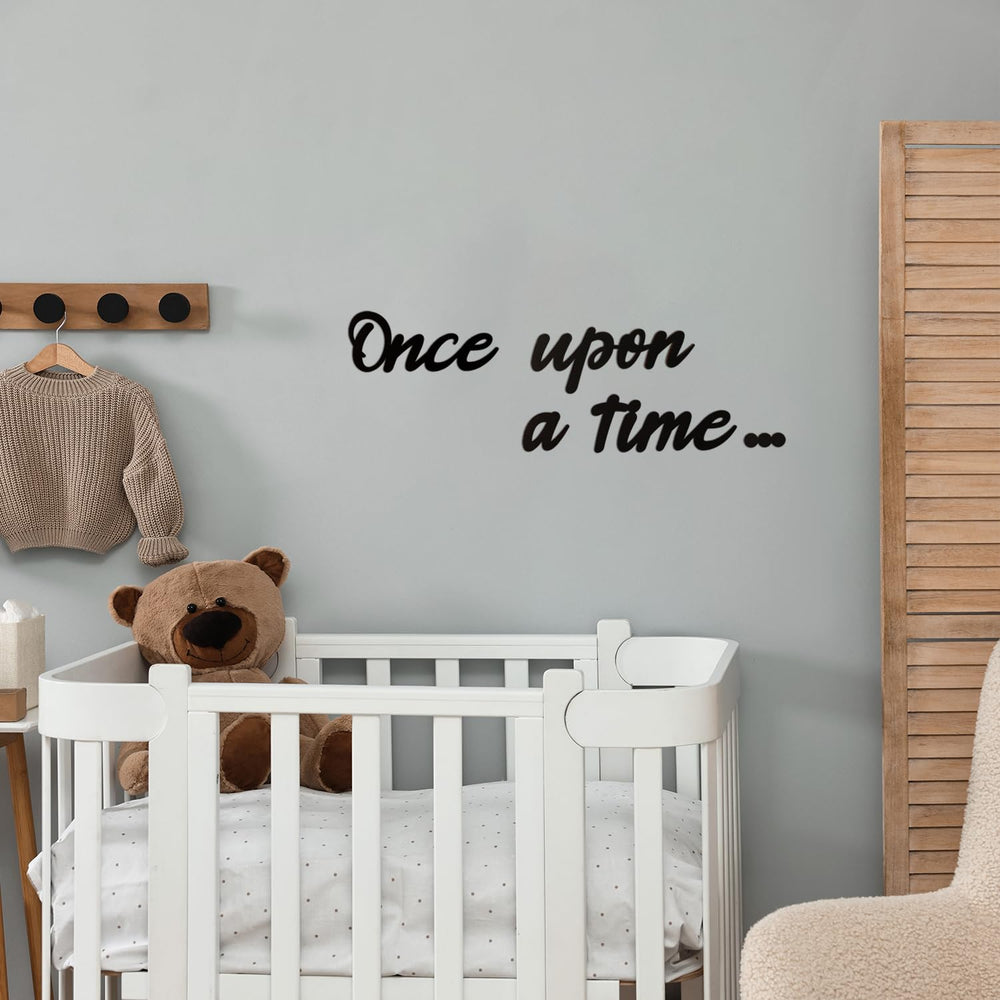 Longan Craft Once Upon a Time Sign reading corner display for kids’ rooms