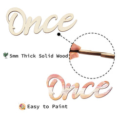Longan Craft Once Upon a Time Sign in a child's reading corner supports imagination