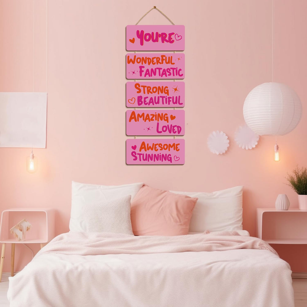 Longan Craft pink room decor dorm room corner creates inviting ambiance