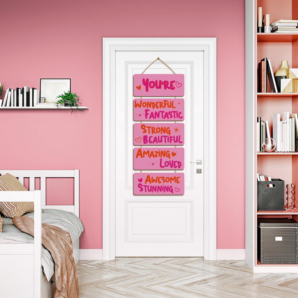 Longan Craft pink room decor teens bedroom setup highlights playful motivation