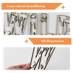 Longan Craft Where The Wild Ones Play Sign piece 3, blank surface for DIY customization.