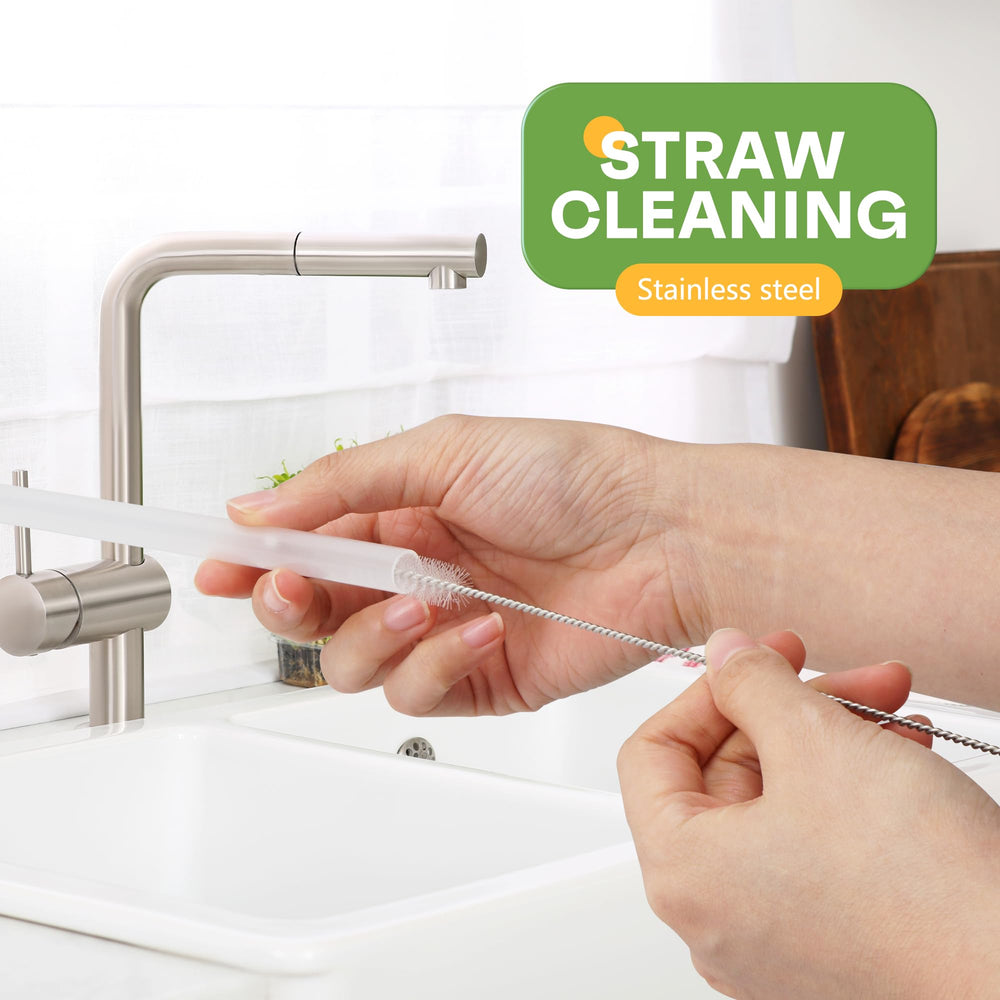 Longjoy cleaning kit with holder keeps tools organized for quick kitchen refresh.