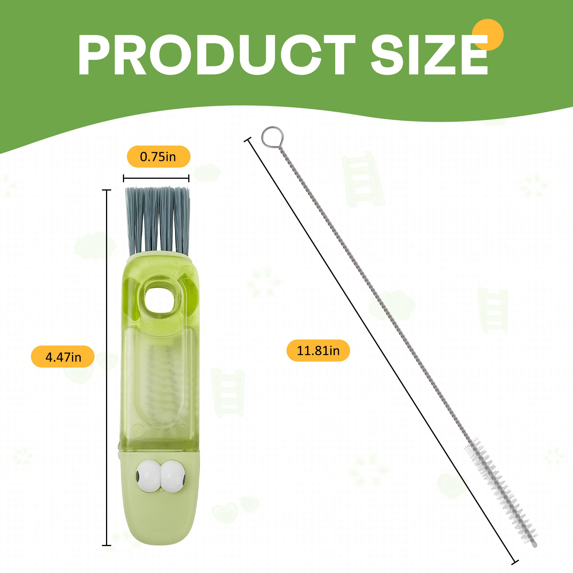 Longjoy four-in-one cleaning brush cup for comprehensive dirt removal and lid scrubbing.