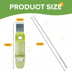 Longjoy four-in-one cleaning brush cup for comprehensive dirt removal and lid scrubbing.