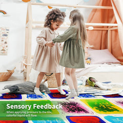 LONGKING sensory tiles bright colors in motion invite active play.