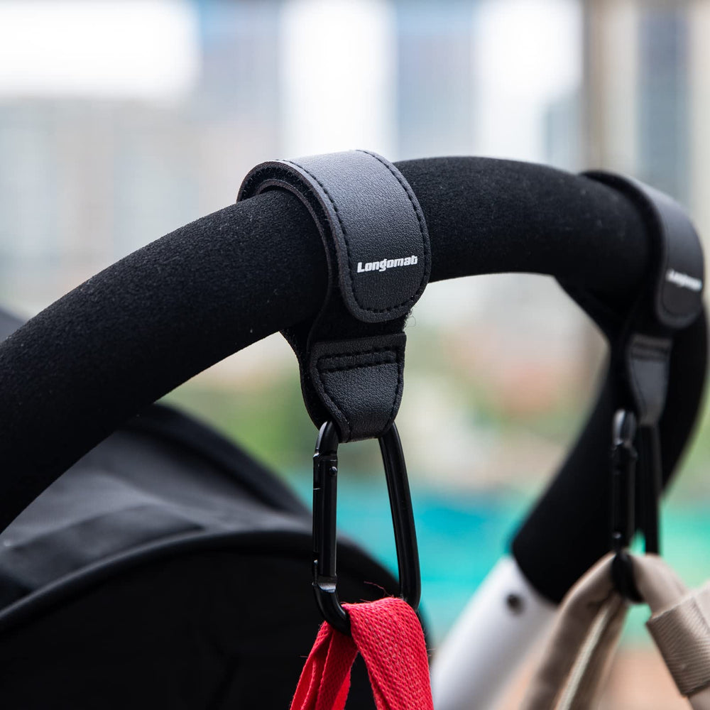 Longomat hands-free shopping with multiple bags using the hook