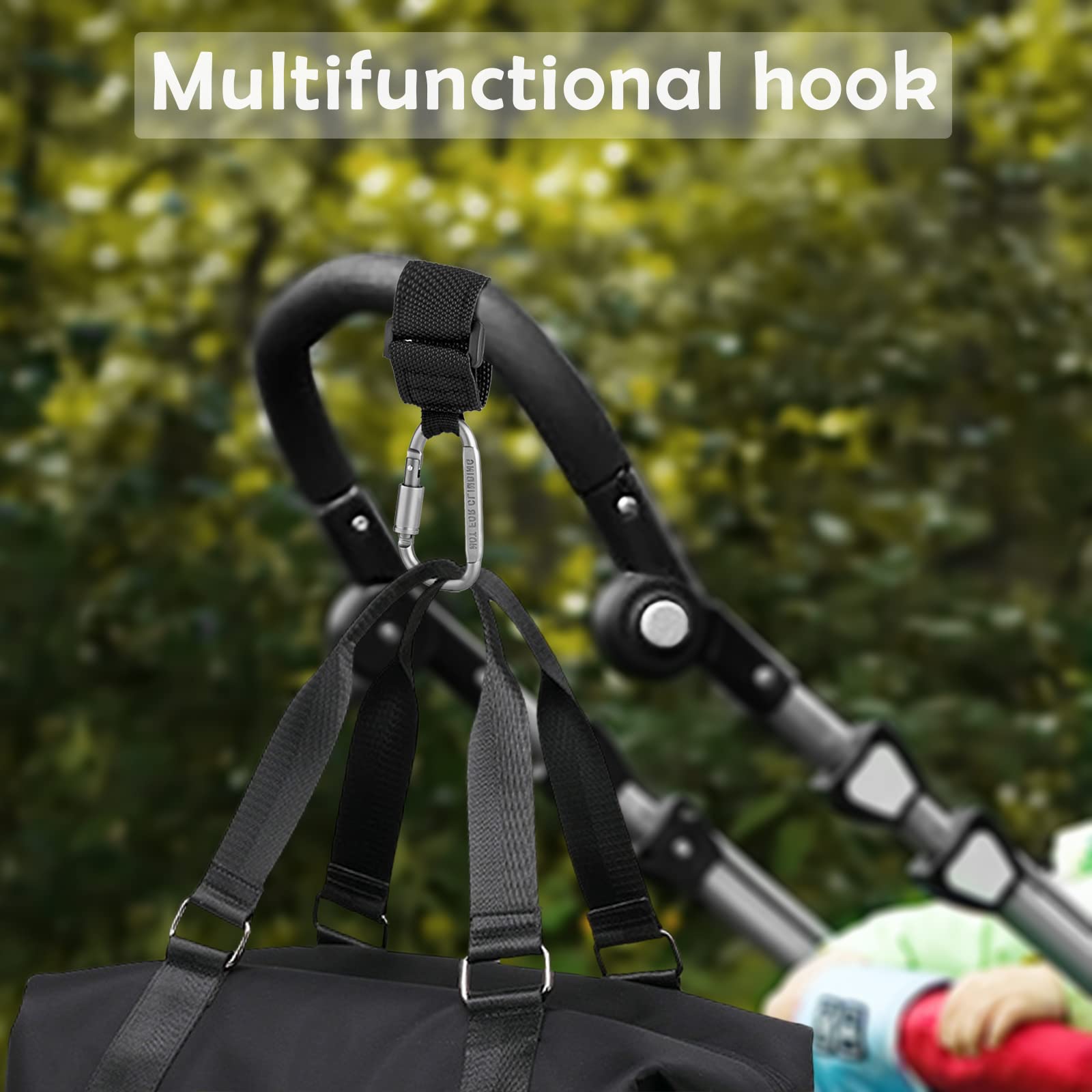 Longomat multi-cart use hook keeps bags balanced.