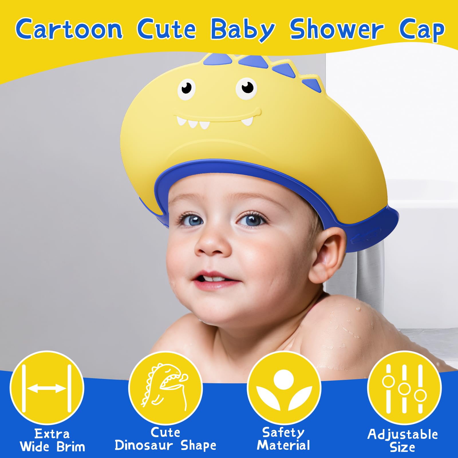 Lonlown baby shower cap bath-time fun for curious toddlers.