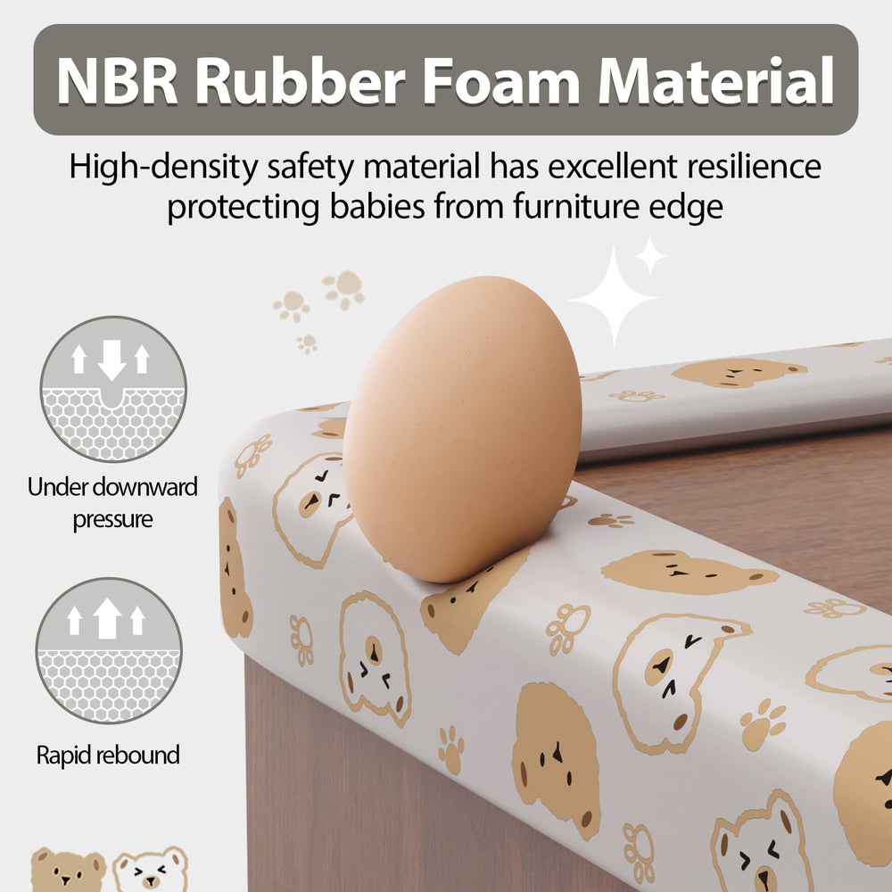 Lonlown edge protector with adhesive backing demonstrates easy, residue-free installation.