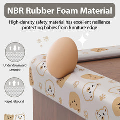 Lonlown edge protector with adhesive backing demonstrates easy, residue-free installation.