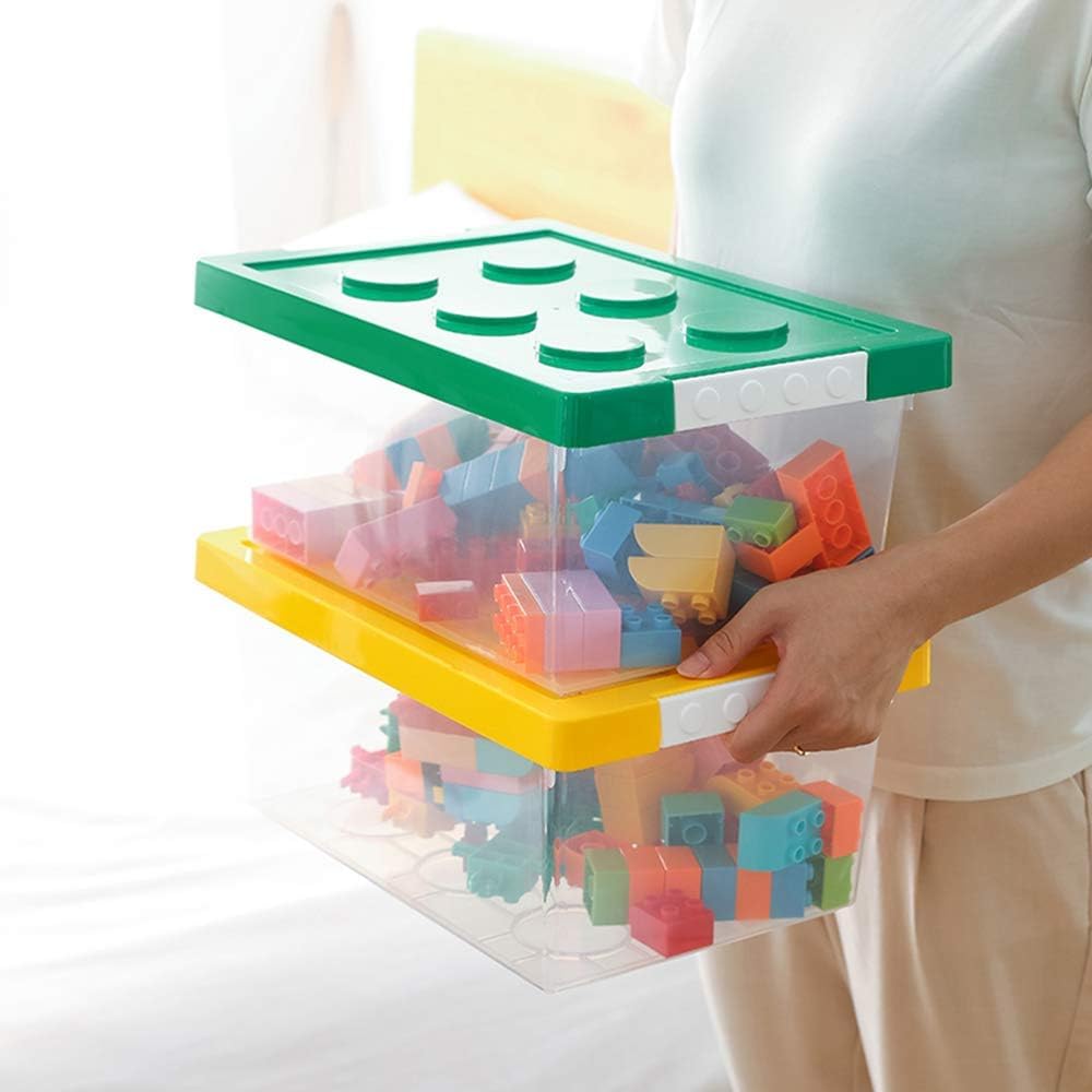 Loobuu baseplate-compatible plate enables stable stacking with other bins for neat rooms