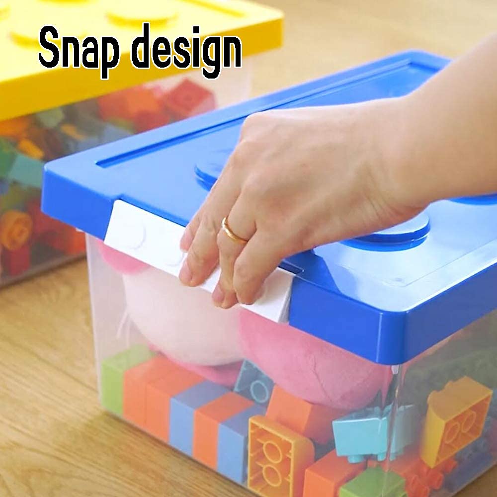Loobuu baseplates-compatible bin shows stable stacking with building bricks.