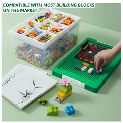 Loobuu craft organizer with 8 compartments separates beads, threads, clips, and tools.