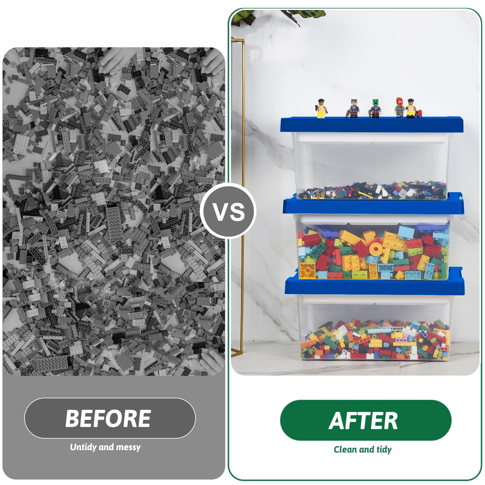 Loobuu storage bin for kids' rooms to reduce clutter