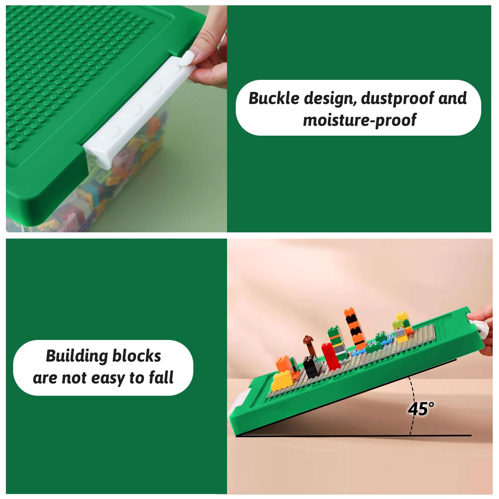 Loobuu toy chest storage box simplifies toy cleanup and room tidying.