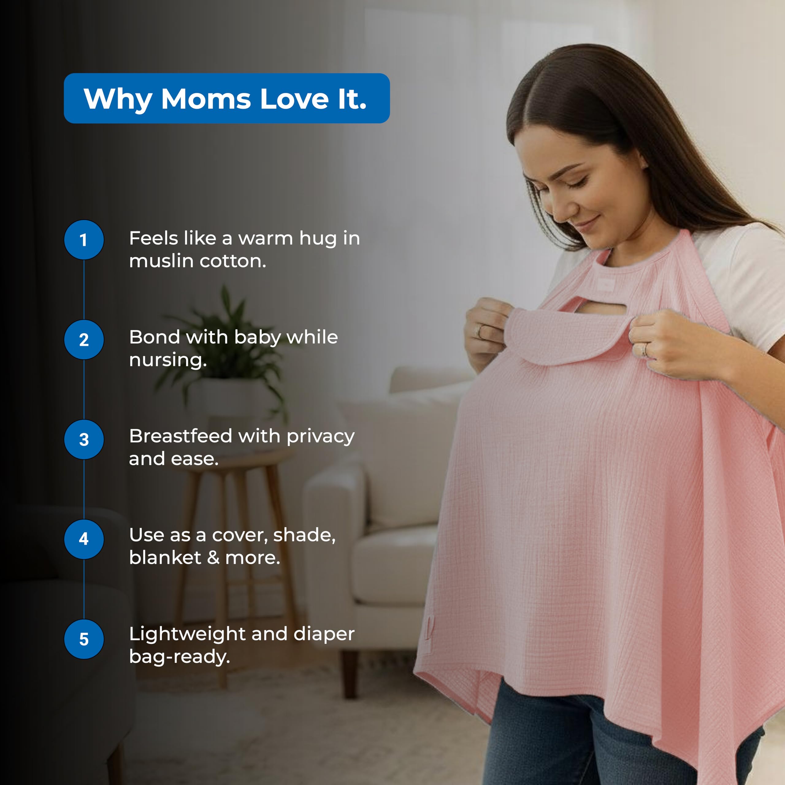 Lookee Looky nursing cover doubles as stroller shade during outings