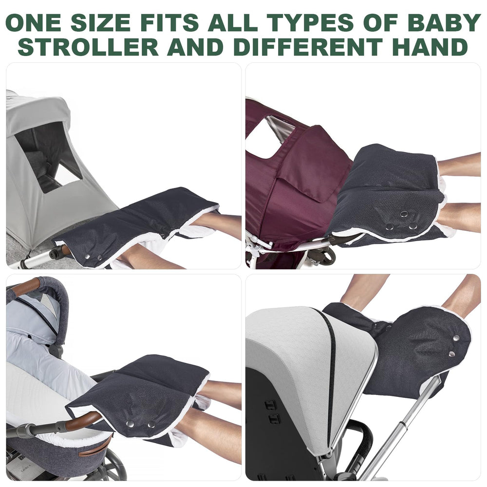 LooKu hand muff is easy to install with simple buttons.