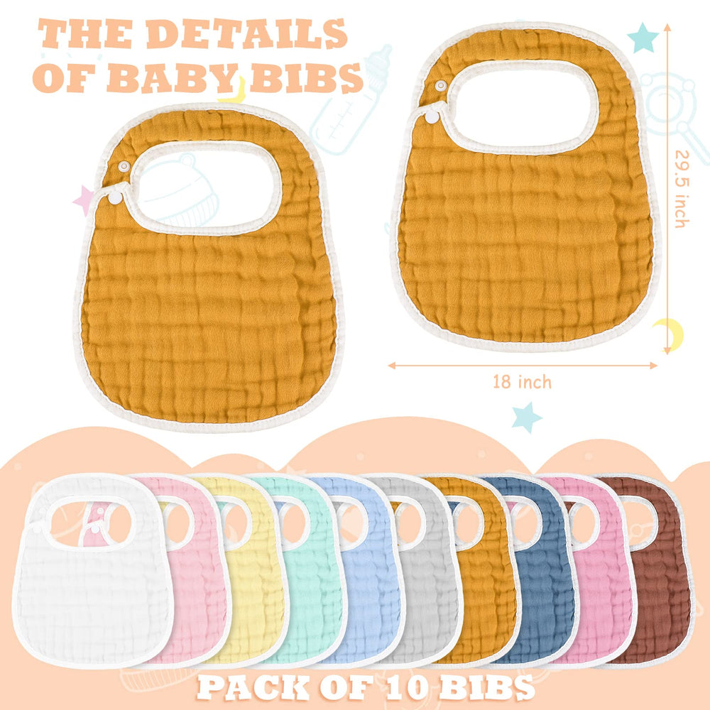 Loopeer bib with side snaps shown; adjustable fit for growing babies.