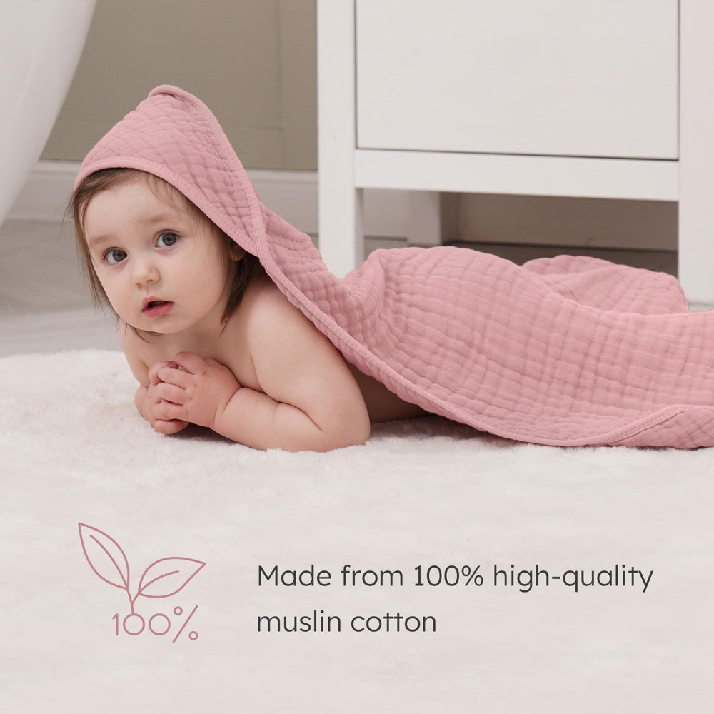 Looxii towel shows reinforced edges and durable construction, machine washable.