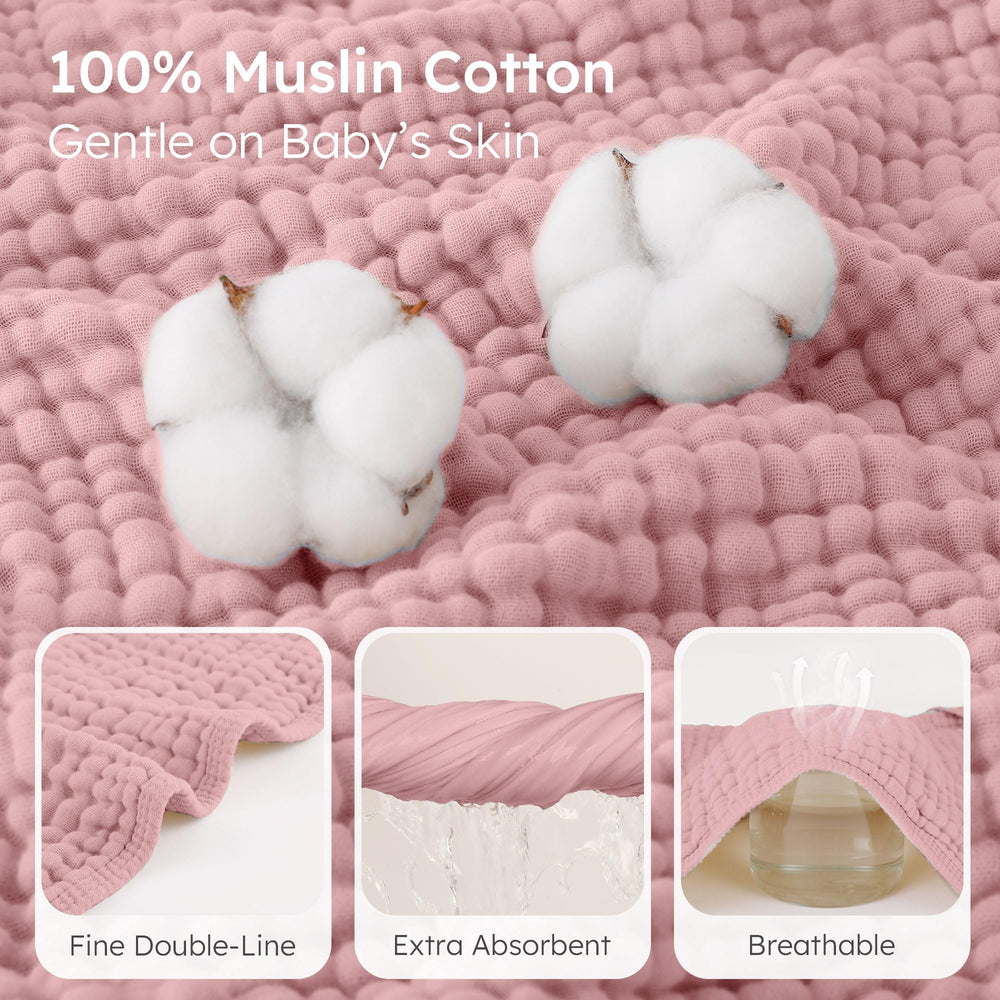 Looxii hooded design towel, pink floral hood for cozy bath time.