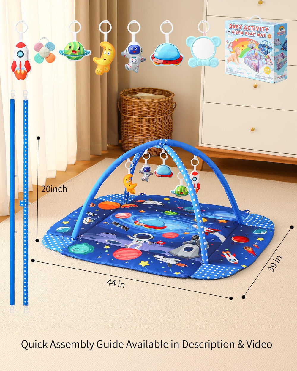 Looxii baby play gym teether provides safe relief and multi-sensory chewing exercise.