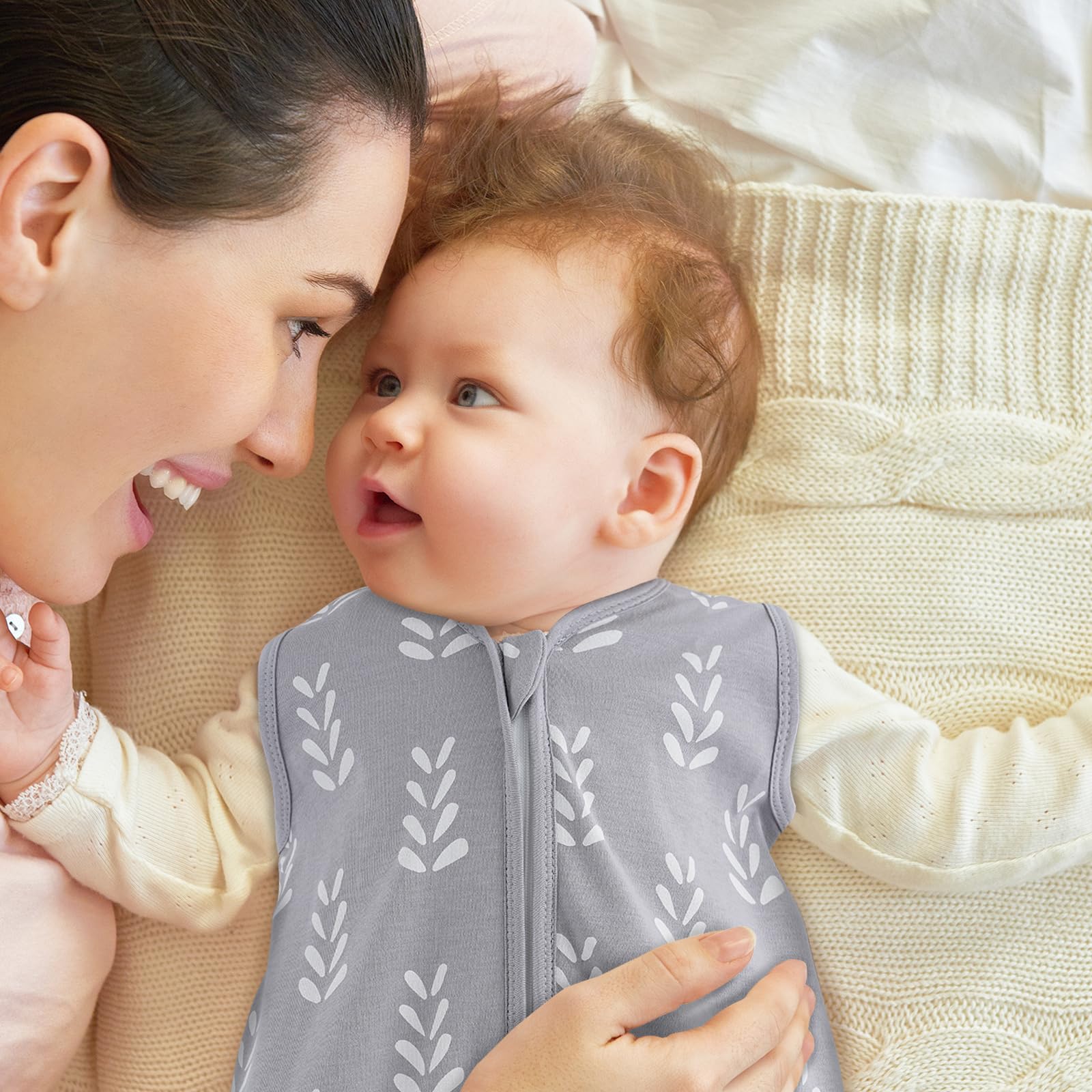 Looxii Sleep Sack care shot highlights durability over multiple washes.