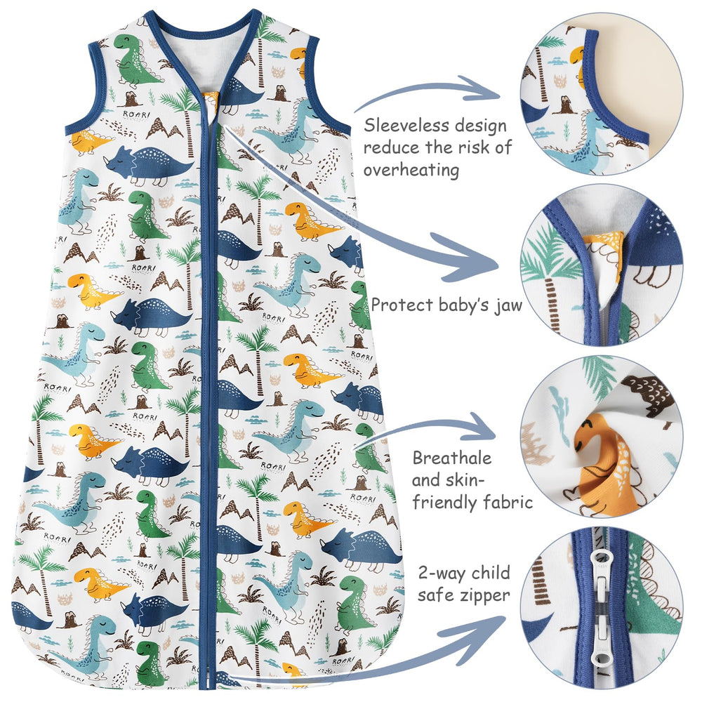 Looxii safety openings at arms and neck prevent riding up during sleep