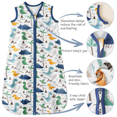Looxii safety openings at arms and neck prevent riding up during sleep