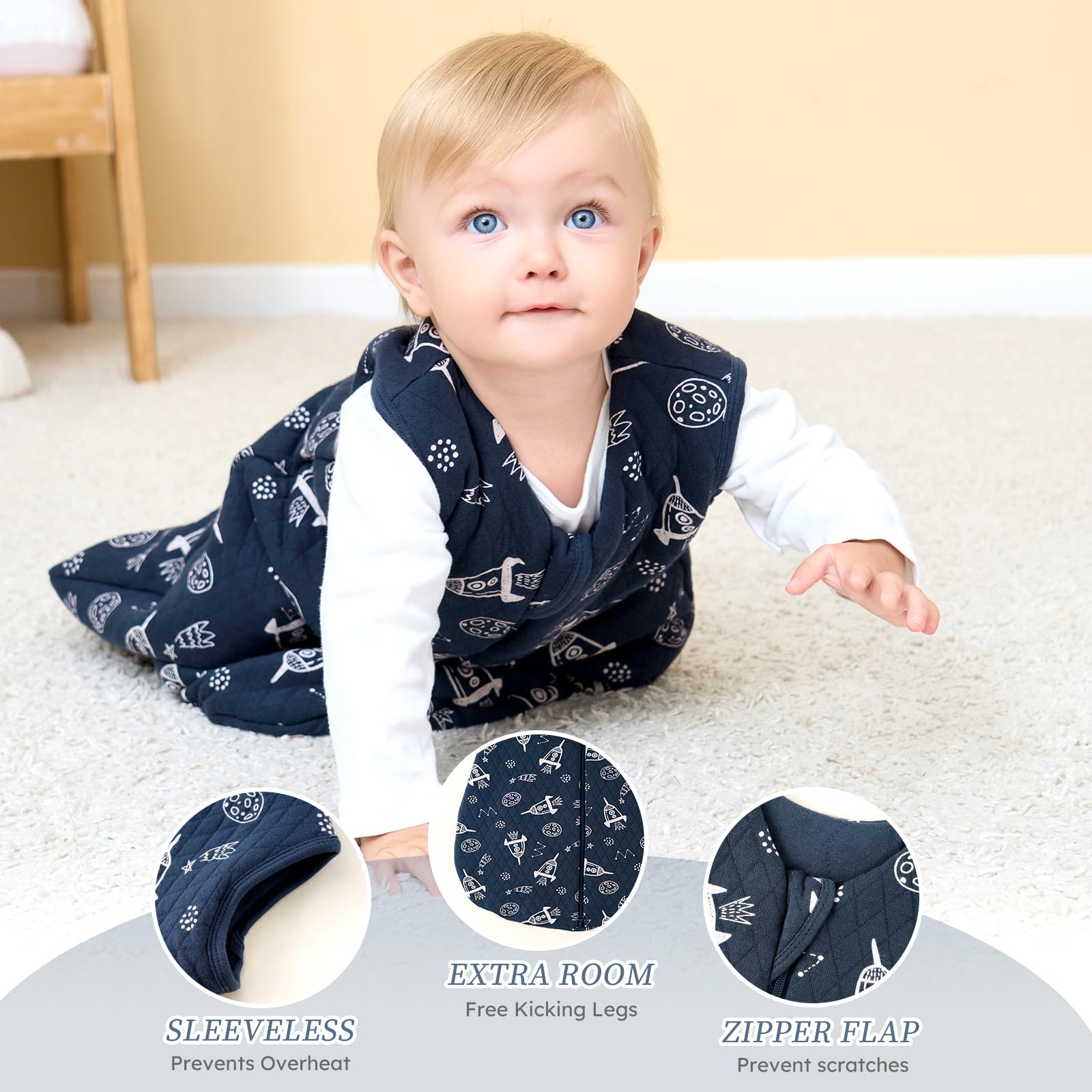 Looxii durable quilted design keeps filling evenly for lasting softness.